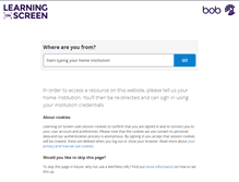 Tablet Screenshot of login.bufvc.ac.uk